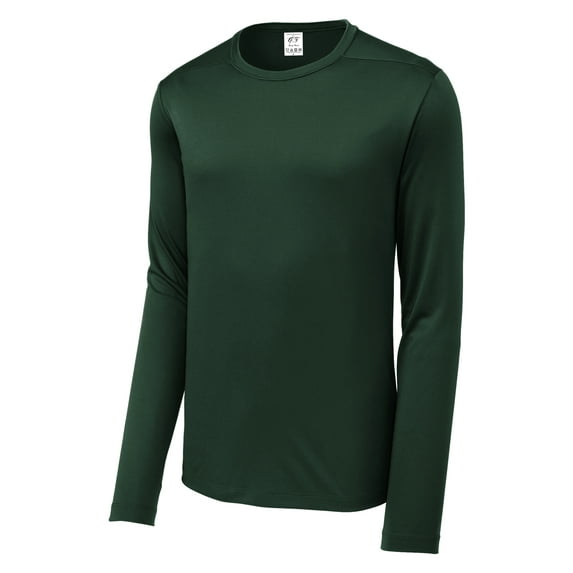Gravity Threads UV Protection Poly Pro Men's Long Sleeve Tee, Forest Green 2XL
