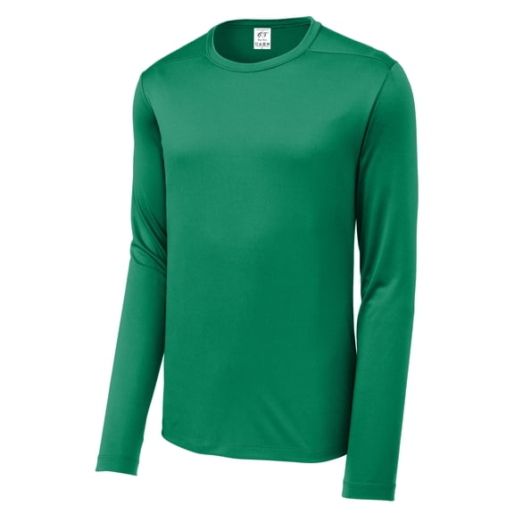 Gravity Threads UV Protection Poly Pro Men's Long Sleeve Tee, Kelly Green L