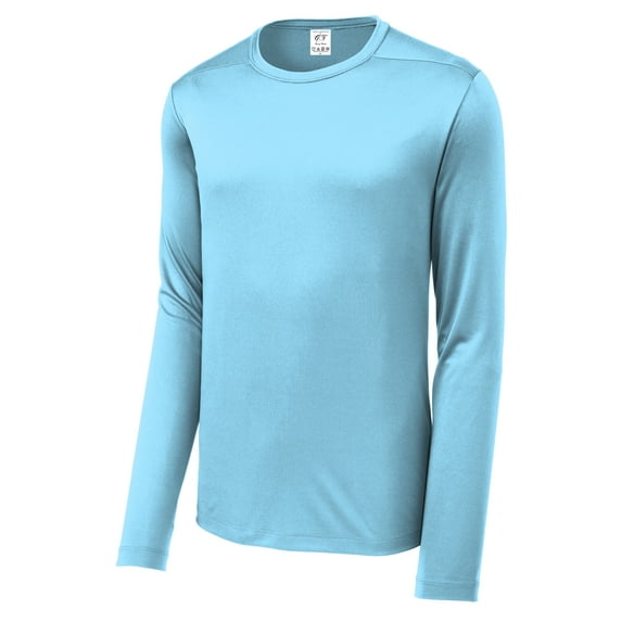 Gravity Threads UV Protection Poly Pro Men's Long Sleeve Tee, Light Blue S