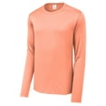 thumbnail image 1 of Gravity Threads UV Protection Poly Pro Men's Long Sleeve Tee, Soft Coral 4XL, 1 of 1