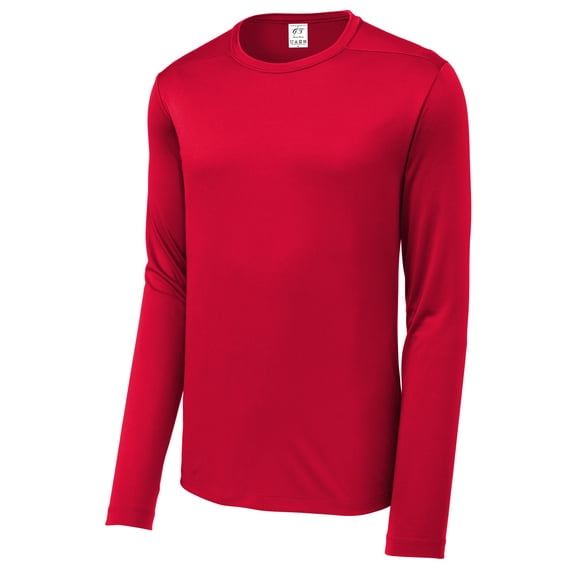 Gravity Threads UV Protection Poly Pro Men's Long Sleeve Tee, True Red 3XL