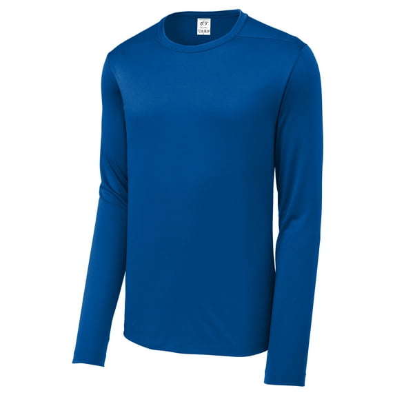 Gravity Threads UV Protection Poly Pro Men's Long Sleeve Tee, True Royal L