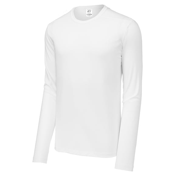 Gravity Threads UV Protection Poly Pro Men's Long Sleeve Tee, White L