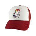thumbnail image 1 of Gravity Threads Unicorn Youth Adjustable Trucker Hat - Red/White, 1 of 4