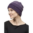 thumbnail image 1 of Gravity Threads Warm Cable Knit Thick Soft Beanie - Purple, 1 of 4