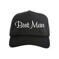 thumbnail image 1 of Gravity Threads Wedding Squad Adjustable Trucker Hat - Best Man - Black, 1 of 3