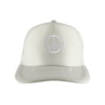 thumbnail image 1 of Gravity Threads White Peace Sign Adjustable Trucker Hat - White, 1 of 3
