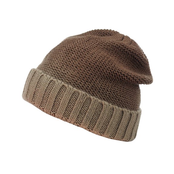 Gravity Threads Women's 2 Tone Beanie Chic Gradient Design, BROWN/Taupe