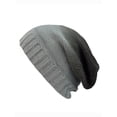 thumbnail image 1 of Gravity Threads Women's 2 Tone Beanie Chic Gradient Design, Dark Grey/Light Grey, 1 of 4