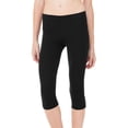 thumbnail image 1 of Gravity Threads Women's Capri Fitted Legging Pants, Black S, 1 of 3