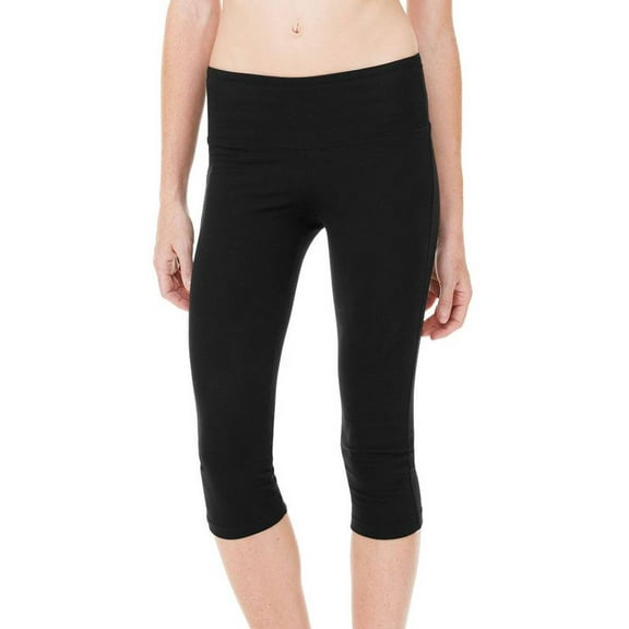 Gravity Threads Women's Capri Fitted Legging Pants, Black S