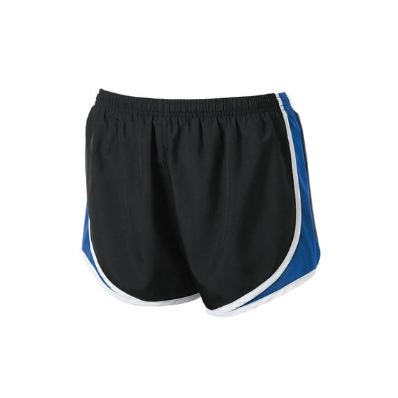 Gravity Threads Womens Cadence Athletic Shorts - Black/True Royal/White - Medium