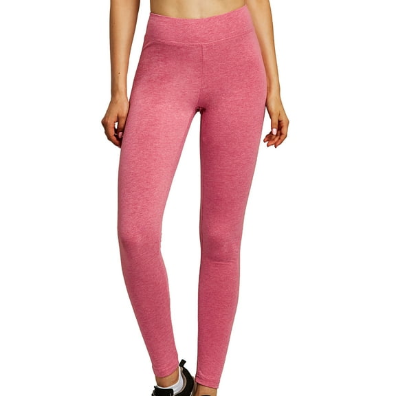 Gravity Threads Womens Cotton Leggings - Heather Red - Medium