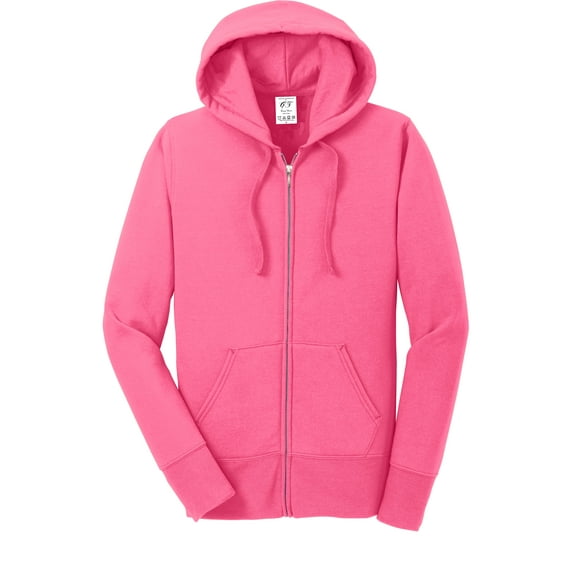Gravity Threads Womens Fleece Hooded Sweatshirt - Neon Pink - Small