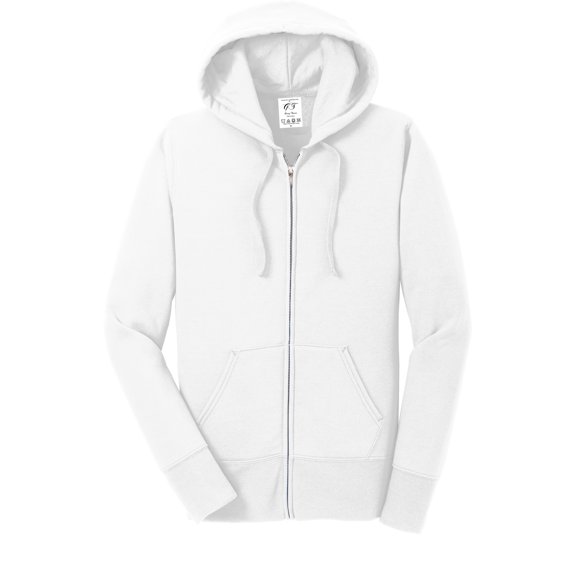 Gravity Threads Womens Fleece Hooded Sweatshirt - White - Medium