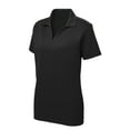 thumbnail image 1 of Gravity Threads Womens Racer Mesh Polo - Black - X-Large, 1 of 1