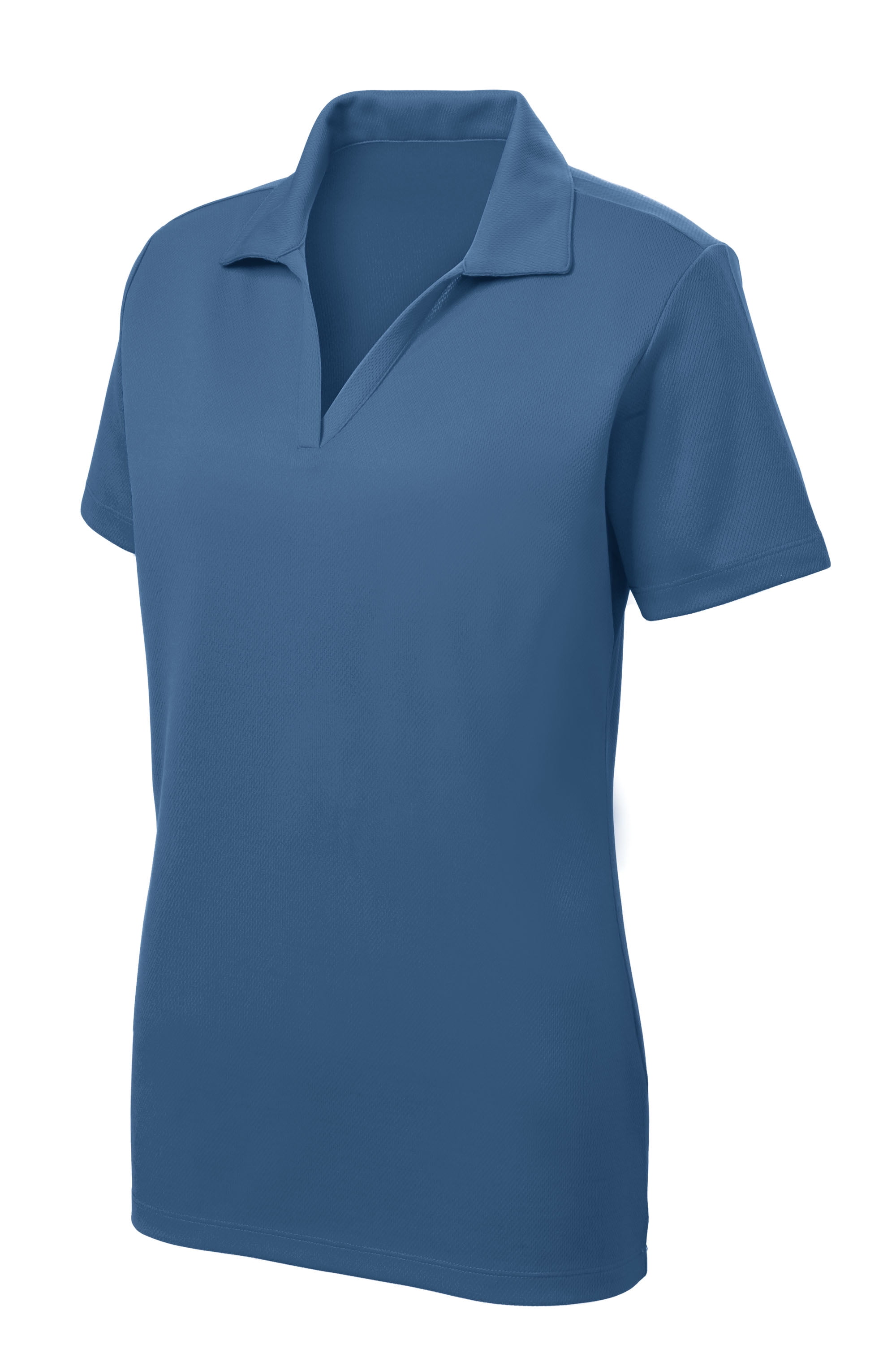Gravity Threads Womens Racer Mesh Polo - Dawn Blue - X-Large