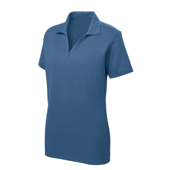 Gravity Threads Womens Racer Mesh Polo - Dawn Blue - X-Large