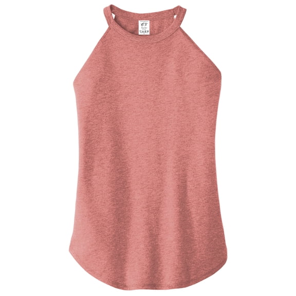 Gravity Threads Womens Rocker Halter Tank Top - Blush Frost - Small