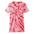 thumbnail image 1 of Gravity Threads Womens Tie-Dye V-Neck Shirt - Red - Large, 1 of 1