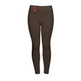 thumbnail image 1 of Gravity Threads Womens Workout Leggings- Ladies Soft Stretch Nylon Yoga Pants, Brown, 1 of 1