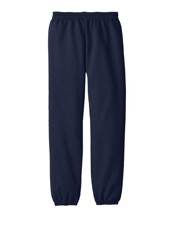 Youth Fleece Sweatpants - Navy - Large