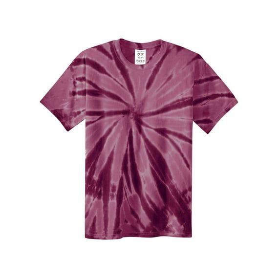 Gravity Threads Youth Tie-Dye Short-Sleeve T-Shirt - Maroon - Large
