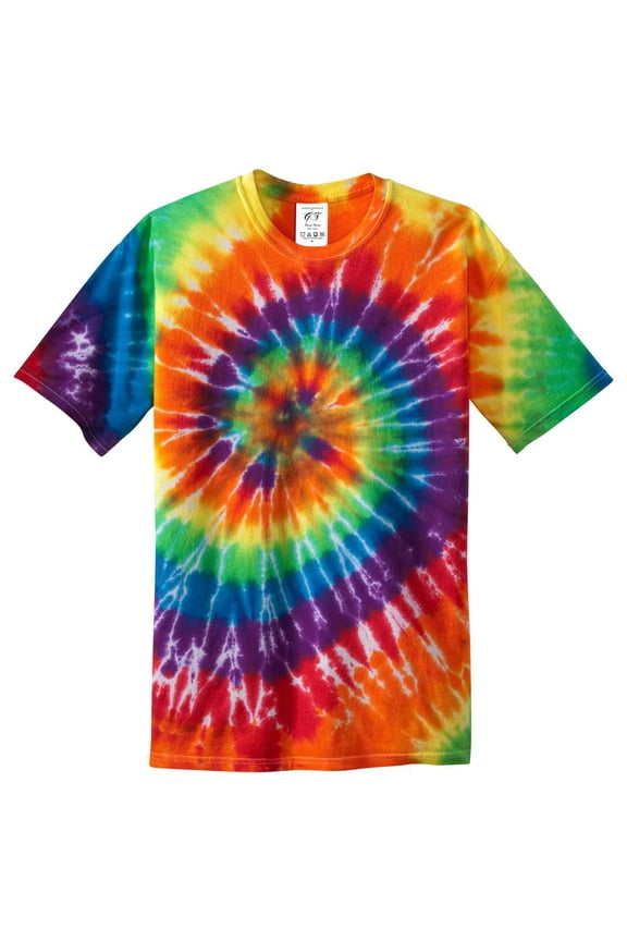 Youth Tie-Dye Short-Sleeve T-Shirt - Rainbow - X-Large