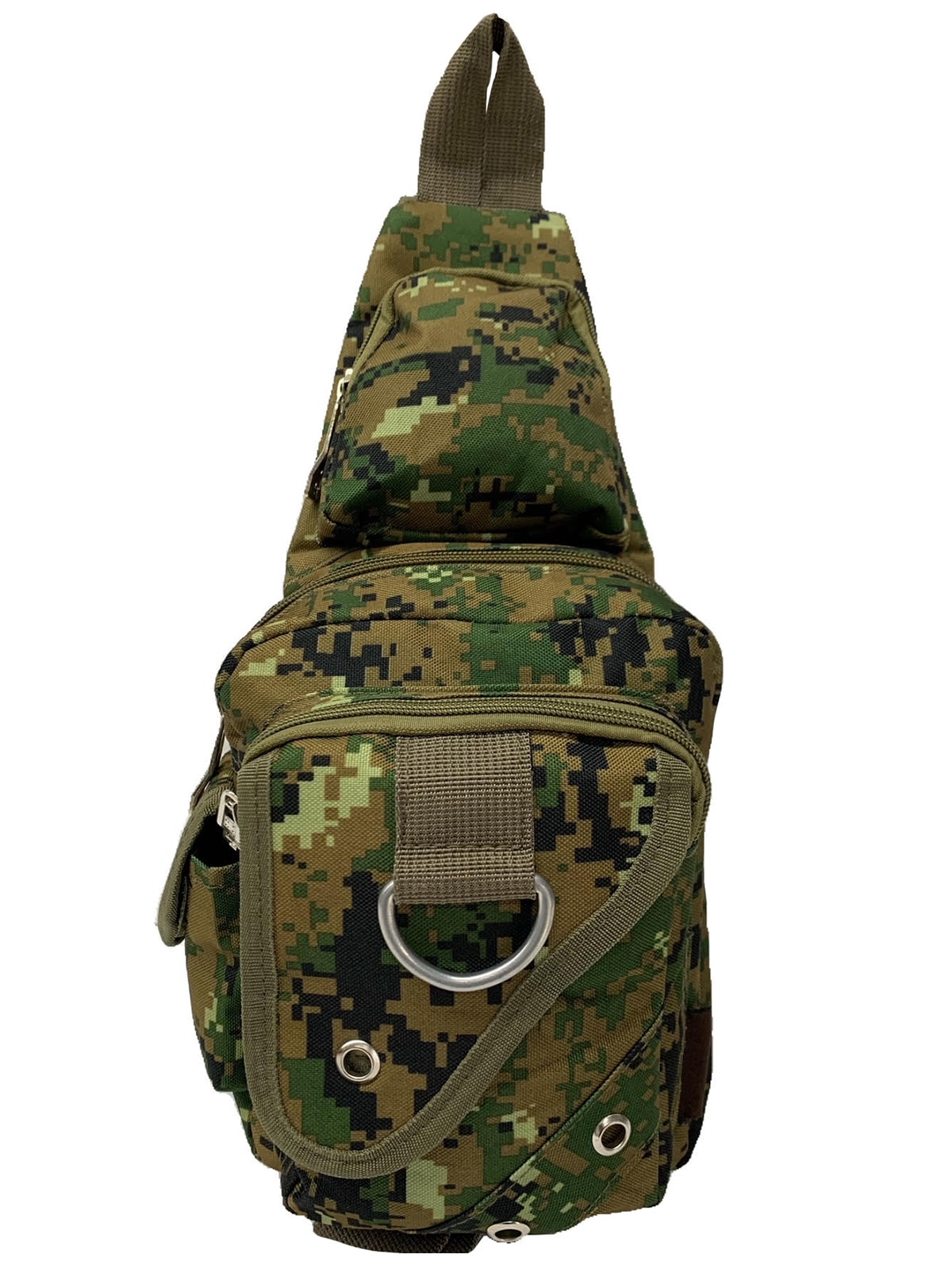 Gravity Trading Front Flap Crossbody Adjustable Sling Bag - Camo