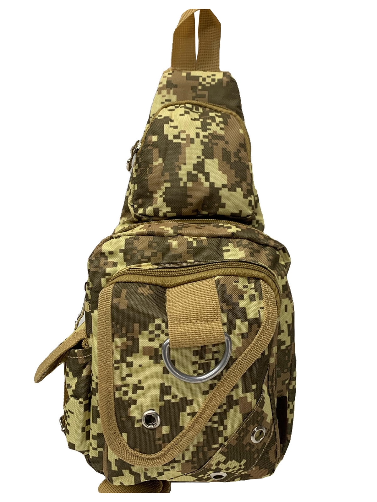 Gravity Trading Front Flap Crossbody Adjustable Sling Bag - Digi Camo