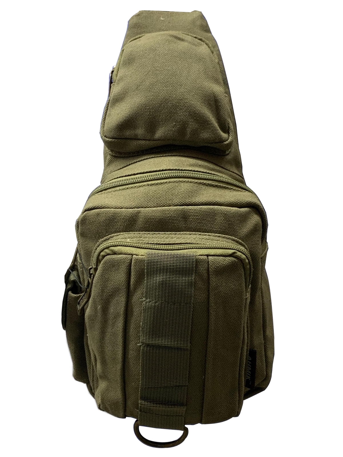 Gravity Trading Front Strap Crossbody Adjustable Sling Bag - Olive