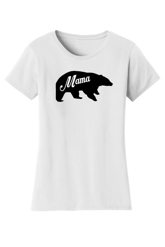 Mama Bear Womens Short-Sleeve T-Shirt - White - 3X-Large