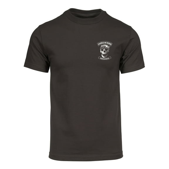 Gravity Trading Mens American Rider Short Sleeve Pocket Logo T-Shirt, Brown 3XL