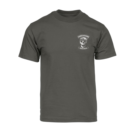 Gravity Trading Mens American Rider Short Sleeve Pocket Logo T-Shirt, Olive 2XL