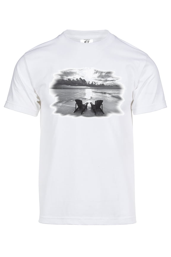 Mens Beachside Solar Magic Changing Short-Sleeve T-Shirt - White - 2X-Large
