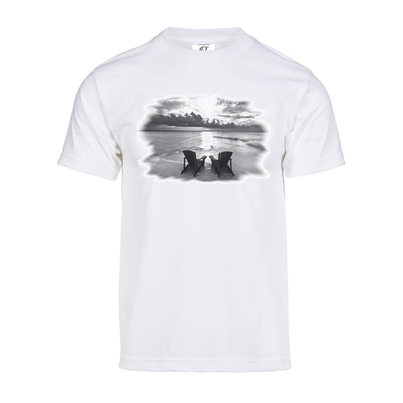 Gravity Trading Mens Beachside Solar Magic Changing Short-Sleeve T-Shirt - White - Medium