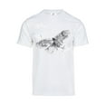 thumbnail image 1 of Gravity Trading Mens Colorful Butterfly Solar Color Changing Short-Sleeve T-Shirt, White 3X-Large, 1 of 2