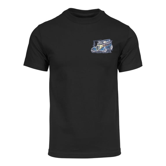 Gravity Trading Mens Custom Rods Short Sleeve Pocket Logo T-Shirt, Black S