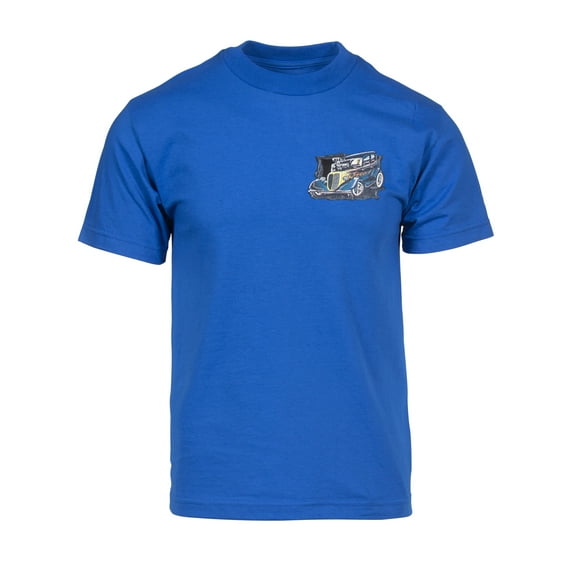 Gravity Trading Mens Custom Rods Short Sleeve Pocket Logo T-Shirt, Royal L