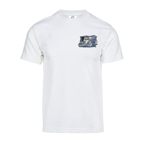 Gravity Trading Mens Custom Rods Short Sleeve Pocket Logo T-Shirt, White XL