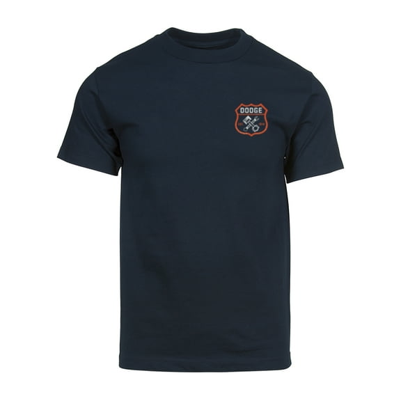 Gravity Trading Mens Dodge Est. 1914 Short Sleeve Pocket Logo T-Shirt, Navy XL