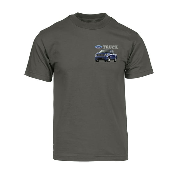 Gravity Trading Mens Ford Truck Short Sleeve Pocket Logo T-Shirt - Olive - Large