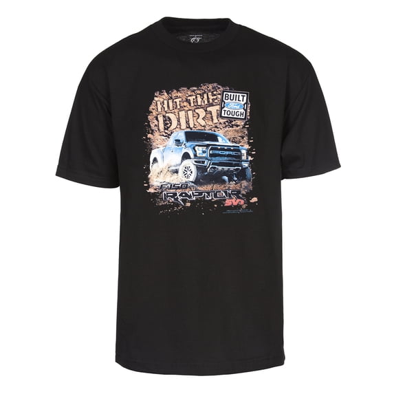 Gravity Trading Mens Hit the Dirt Short Sleeve Pocket Logo T-Shirt, Black M