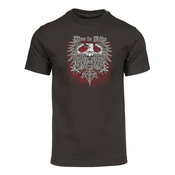 Gravity Trading Mens Live to Ride Eagle Short-Sleeve T-Shirt - Brown - 3XL