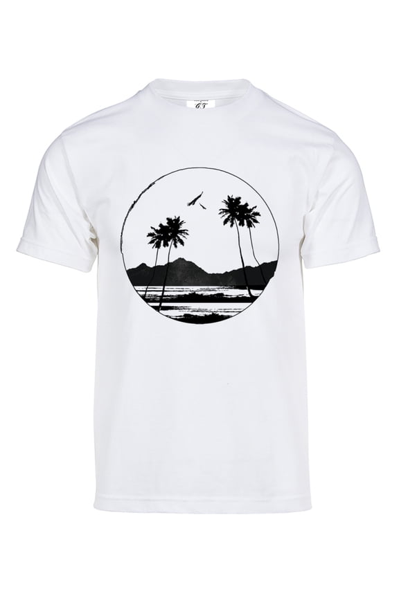 Mens Paradise Solar Color Changing Shirt Sun Tee, White M