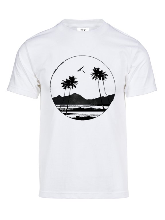 Mens Paradise Solar Color Changing Shirt Sun Tee, White S