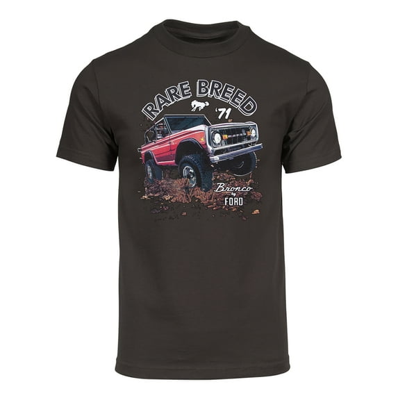 Gravity Trading Mens Rare Breed Ford Bronco Short-Sleeve T-Shirt - Brown - XL
