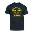 thumbnail image 1 of Gravity Trading Mens Social Distancing Champ Bigfoot Short-Sleeve T-Shirt - Navy - M, 1 of 1