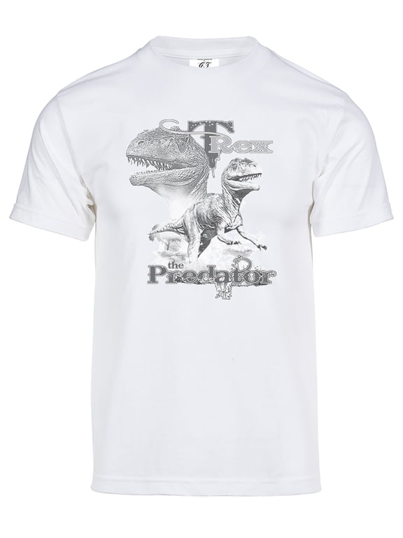 Mens T-Rex The Predator Solar Magic Changing Short-Sleeve T-Shirt - White - Medium
