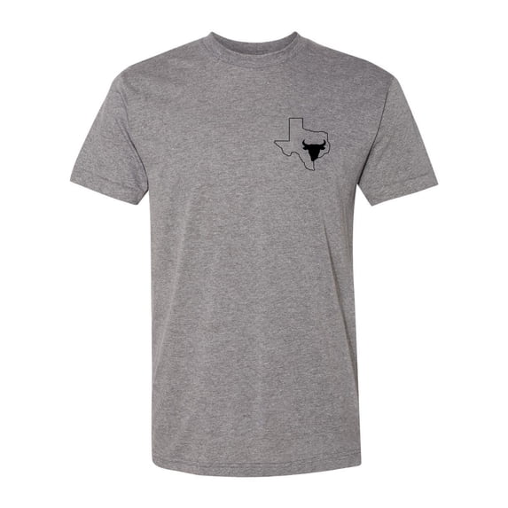 Gravity Trading Mens Texas State Longhorn USA-Made Triblend Tee - Athletic Grey - Large